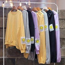 예담 봄 여성용 스마일패치 맨투맨 트레이닝복 조거 빅사이즈 상하세트