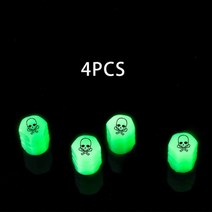 베스파GTS125 피아지오 베스파 오토바이 야광 방진 타이어 밸브 4 개 GTV LX PX ET 150 GTS 300ie LXV 125 250 용 에어 포트 스템 커버 캡, SKULL LOGO