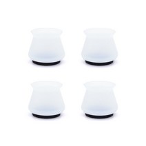 좌식의자 디스크의자 등받이의자 패브릭의자 틸팅의자 4/8pcs 실리콘 의자 모자 테이블 발 패드 둥근 비 슬, 01 Transparent_01 4PCS