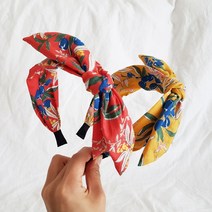 나의허니비 베리베리 플라워 왕리본머리띠 여행코디 포인트 꽃헤어밴드