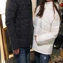 커플 패딩 후드 아노락 남녀공용 비비드몰
