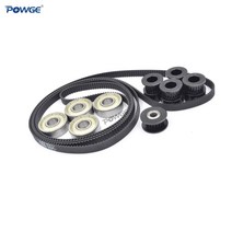 정확한 레이저 레벨기 POWGE K40 CO2 조각 기계 20 2GT 들러 풀리 보어 8mm 베어링 608ZZ 1220-2GT-6 벨트 침대 레벨링 모션 키트, [02] For width 6mm-Black