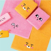 카카오프렌즈 라이언 어피치 호텔 타올세트/타월세트/핸드타올/핸드타월(발매트제외), 어피치SET