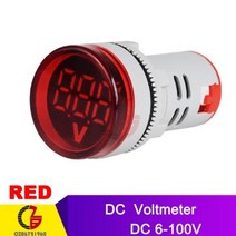 분광계 광도계 적외선 AC 50-500V 0-100A 광장 LED 디지털 전압계 전류계 110V 220V 전압 자동차 테스터 감지기, CHINA, Voltmeter Red, 09 Voltmeter Red