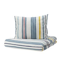 이케아 낫슬렌다 이불커버+베개커버 줄무늬패턴멀티컬러 150x20050x80cm 405.080.06