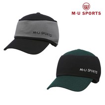 엠유스포츠 [엠유스포츠] 남성 귀달이 자수 볼캡 (MU22733H252), 블랙