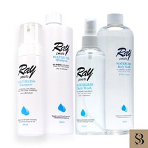 머리카락 물없이감는 노약자 환자 병문안선물 캠핑 비박용품 여행 샴푸 레이펄스 워터리스, 레이펄스 워터리스 바디워시 200ml (본품)
