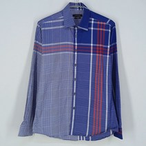 빈티지다온 루이까또즈 남 노바체크 코튼 슬림핏 셔츠 블루100