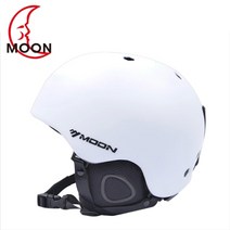 보드헬멧 스노우보드헬멧 스키헬멧 MOON 스키 헬멧 PC EPS CE 초경량 남성 여성 스키 헬멧 일체형 야외 스포츠 스노우 보드 스케이트 보드 헬멧, L, 하얀