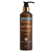 Argan Magic 디파이닝 컬 크림 - 선명함을 더하면서 웨이브와 컬을 향상시킵니다 | 컨디셔닝 엉킴 제거 곱슬머리 감소 | 비오틴 풍부 | 미국 제조 | 파라벤 프리 (2, 8.45 Fl Oz (Pack of 1)