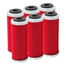 오토바이엔진 오일필터 엔진오일필터 46 Pcs Cyleto 오일 필터 KTM SX SXF SXS EXC EXCF EXCR XCF XCFW XCW SMR 250 350 400 450, Red-6