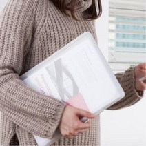 사각 하드 사무용품 문서 보관함 파일 계약서 영수증, 1개, 투명-대