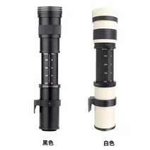 초망원 줌 렌즈 420-1600mm SLR 카메라 망원렌즈, 매크로 43 시스템 인터페이스 블랙 패키지 1, 1개