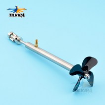 선외기엔진 모터 보트 4mm 보트 샤프트 + D50mm 4 블레이드 프로펠러 카단 조인트 RC 전기 미끼 용 그리스, 17 L15cm 017-4x5mm