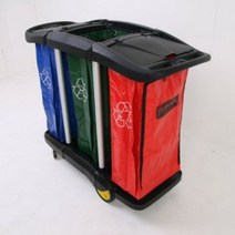 분리 수거 카트 이동식 쓰레기통 수거함 페트 캔 분리, 단품, 본상품선택