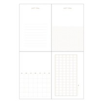 데이스테이션 캘리그래피용 감성 손글씨 엽서 무지엽서 Gold, 달력만들기
