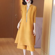 해외 여자옷세트 패션 의류 상의 하의 셋트 미야케 주름 패션 정장