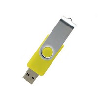 usb기기 usb Exuanck 사용자 정의 로고 금속 회전 USB 2.0 4 기가 바이트 8 16 32 메모리 플래시 드라이브, 06 yellow_07 2GB