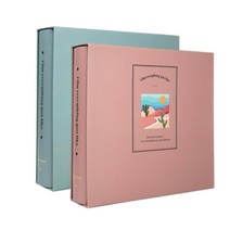 아기사진 날짜기록 대용량 고급 양장앨범 어린이집 생일선물 돌앨범 유치원, 핑크