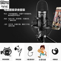 asmr마이크 USB 휴대용 고감도 편리한 유튜브용 고급 방송장비, 표준, C타입 블랙 1세트
