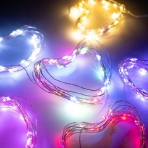 LED 와이어전구 트리장식 피켓 전구 크리스마스, 30구 퍼플