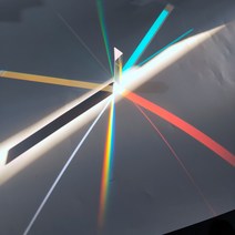 광학 유리 직각 반사 삼각 프리즘 교습 조명 스펙트럼 레인보우 14x14x87mm 1 개, 단일옵션, 한개옵션0