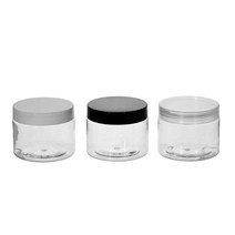 [허브스프레이] PET 크림용기 20g 30g 40g 50g 100g 150g 200g 250g DIY 소분 용기 슬라임통, 150g투명 검정캡