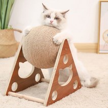 최신 고양이 장난감 대화형 스크래처 보드 사이잘 로프 공 스크래치 발 애완 동물 그라인딩 스크래칭 아마추어, Large(16cm), CHINA, T type