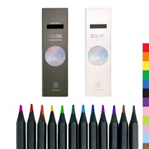 이젠 초등학생 미술 준비물 흑목지함 12색 나무색연필, 02_화이트