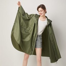 퍼베이드 프리미엄 아웃도어 판초우의, XL, 카키, 1개
