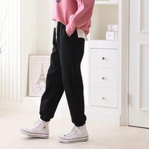 면혼방 스트랩기모츄리닝바지 1112071BOTTOM 배기 저지팬츠 블랙 Black 그레이 Gray 연보라 Light Purple 캐주