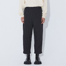 [퍼블릭피겨] 밀리터리 퀼팅 테이퍼드 팬츠 블랙