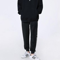 남성 체육복 바지 라인 배색 조거팬츠 대학생 런닝 원마일룩 캐주얼 헬스복