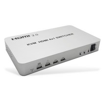 알루미늄 재질 4대의 PC제어 KVM 스위치 / SWITCH 케이블 광 망분리 솔루션