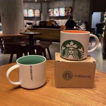 STARBUCKS 스타벅스 아침 우유 커피 머그잔 [2세트 구매 시 1세트 증정] (3~7일 도착), 2, 녹색