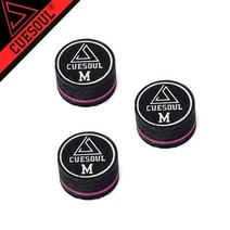 당구cuesoul14mm 당구 풀 큐 팁 ss s m h hh 8 레이어 구운 가죽, m 3개