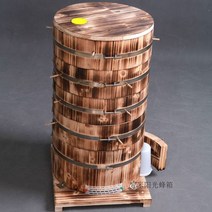 벌통 양봉도구 세트 꿀 박스 원형 특수 상자 양봉업, 외경 34cm 두께 3.0cm 탄화 5단 풀커버