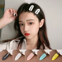 뉴진스 민지 포니 앞머리핀 백스테이지핀 메이크업 집게핀 옆머리 잔머리 고정 핀, 5백스테이지핀-옐로우