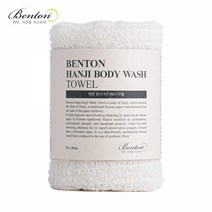 벤튼 한지 바디워시 샤워타월, 1개