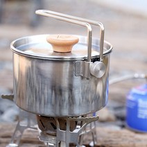 1L 스텐 코펠 1인용 라면냄비 미니 사각 백패킹 반합