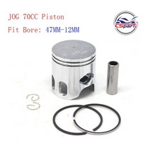 조그 40mm 47mm 48mm 10mm 12mm 피스톤 키트 yamaha 50cc 70cc 80cc minarelli evo 5bm 5su 1e40qmb keeway 스쿠터, 47mm-12mm