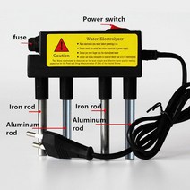 수질검사 Protable 가정용 수질 전해 기 테스트 전기 분해 철 막대 물 테스터 Electrolyzer 빠른 Dropship, 02 EU standard