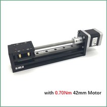 엑추에이터 액츄레이터 리니어모터 50 300mm 스트로크 T 형 슬라이딩 테이블 레일 리니어 스테이지 전송 가이드 플랫폼 2-8mm 피치 및 NEMA17 0.28Nm 0.7Nm, [13] 2mm Pitch-300MM, [04] with 0.70Nm Motor