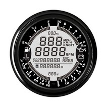 85mm 다기능 게이지 GPS 속도계 타코미터 시간 수온 연료 레벨 5Bar 자동차 차량용 선박 용 10 바 오일 압, 06 12V 10bar-BN