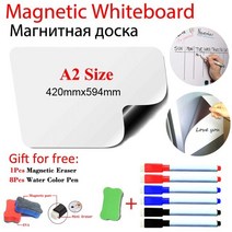 한달계획표 월간 스케쥴보드판 냉장고 월중행사및 계획표 새로운 마그네틱 냉장고 스티커 메뉴 드라이 지우기 주간 일일 레시피 플래너 캘린더 테이블, a2r-6pen1 지우개