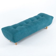 에보니아 티파니 3인 스툴 벤치의자/3인용쇼파/패브릭소파, 아쿠아블루