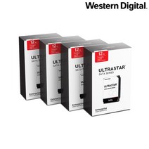 NAS 서버용 하드디스크 Ultrastar HC520 12T 4팩 (SATA3/7200/2, 상세 설명 참조, 상세 설명 참조