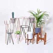 화분스탠드 우드스탠드 철재스탠드, 1.헤어핀 스탠드, 블랙