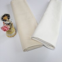 에이치엠스티칭 광목천 무지 디자인 광폭 코튼 자수 캔버스 원단 (10수 명품), 백아이보리