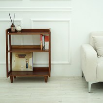 인더룸 루카스 원목 3단 선반 책장 600, 오크